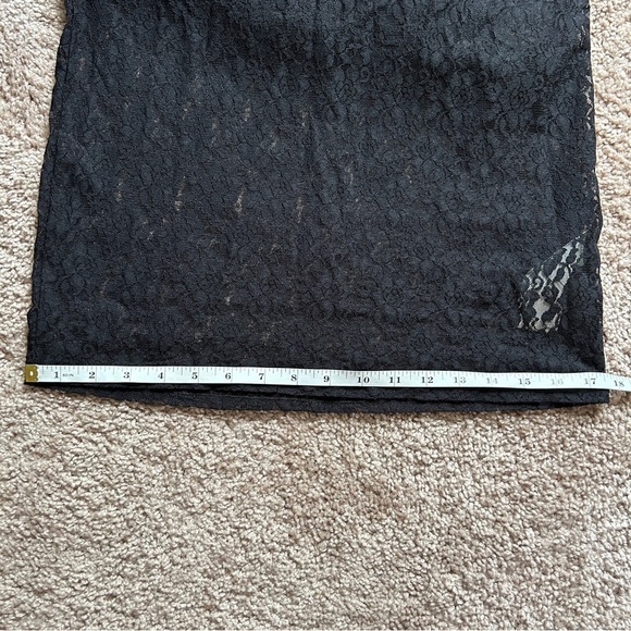 Abercrombie & Fitch Lace Black Bodycon Long Sleeve Maxi Dress Size Small - Picture 12 of 15